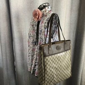 Vintage Gucci GG Supreme Canvas Tote Shopper